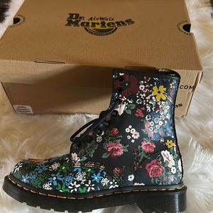 Dr. Martens 1460 Pascal Floral Mash Up. they're new